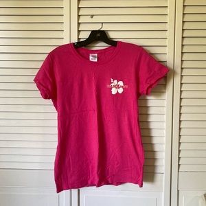Trader Joe’s short sleeve tee in bright pink